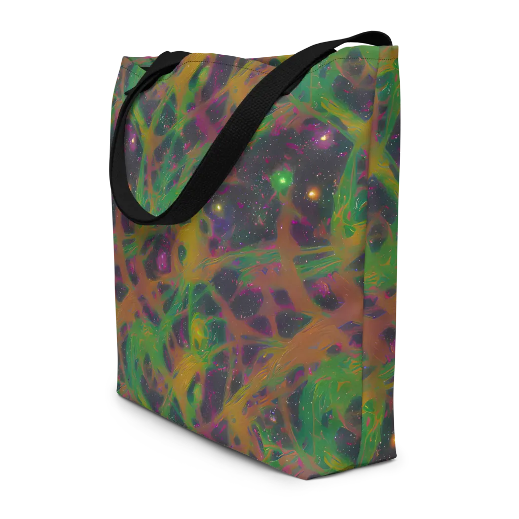 Starfall Reverie on Large Tote Bag W/ Pocket — Front