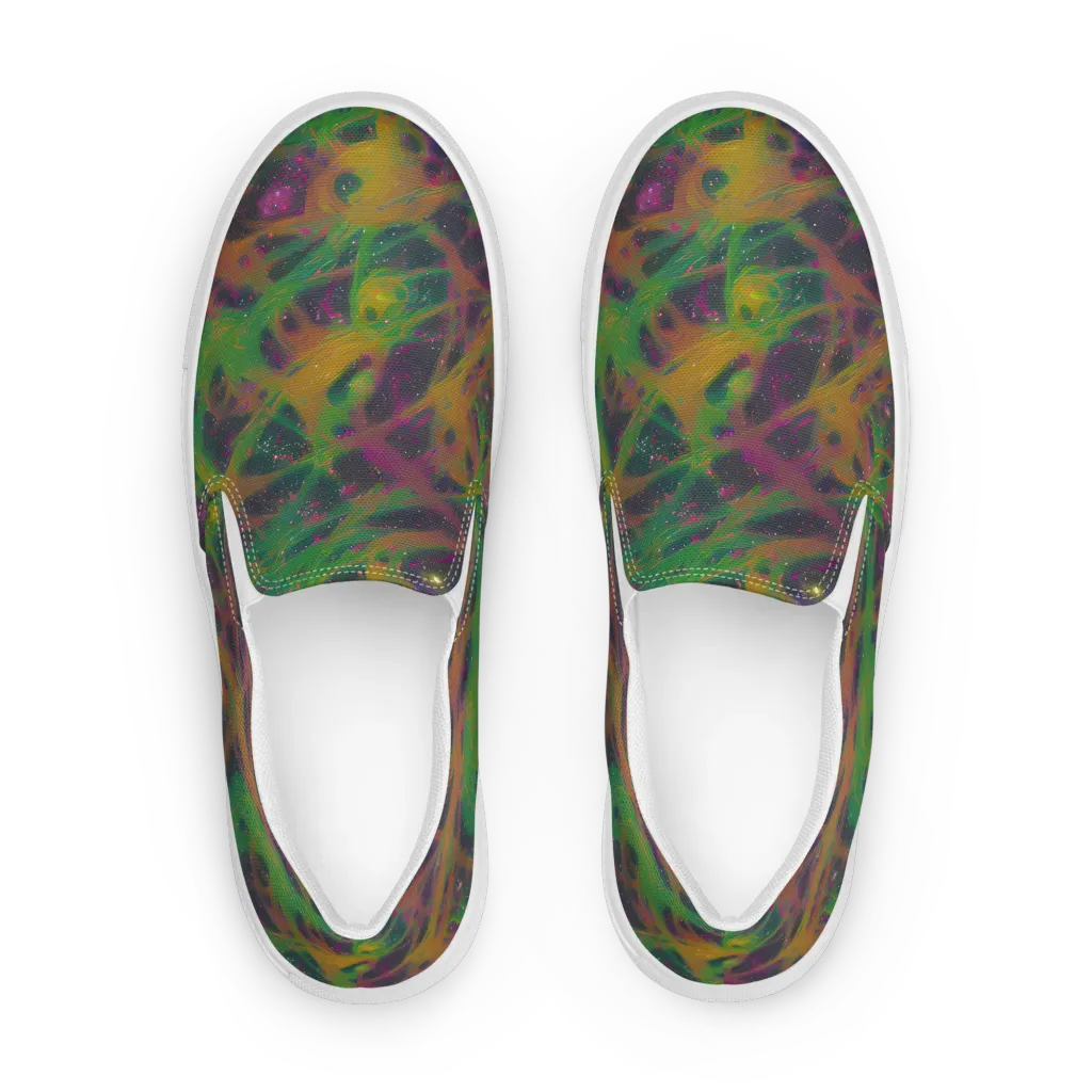 Starfall Reverie on Women's Slip-On Canvas Shoes — Front