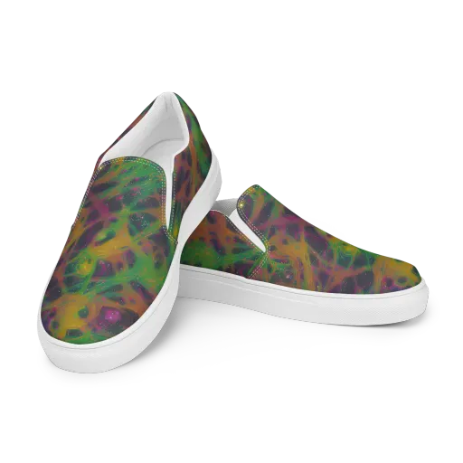 Starfall Reverie on a Women's Slip-On Canvas Shoes