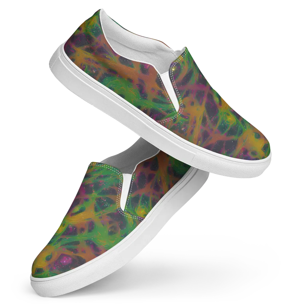 Starfall Reverie on Women's Slip-On Canvas Shoes — Front