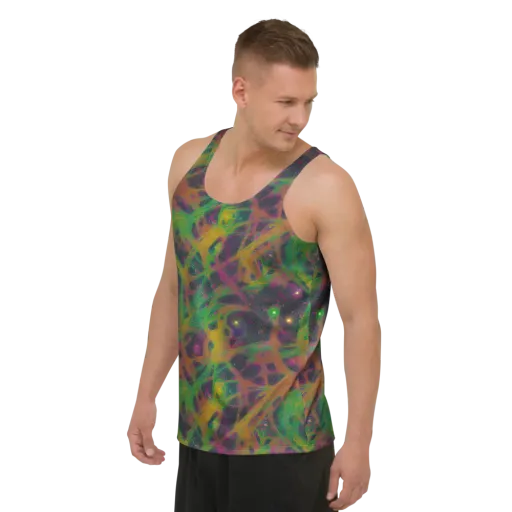 Starfall Reverie on a Men's Tank Top