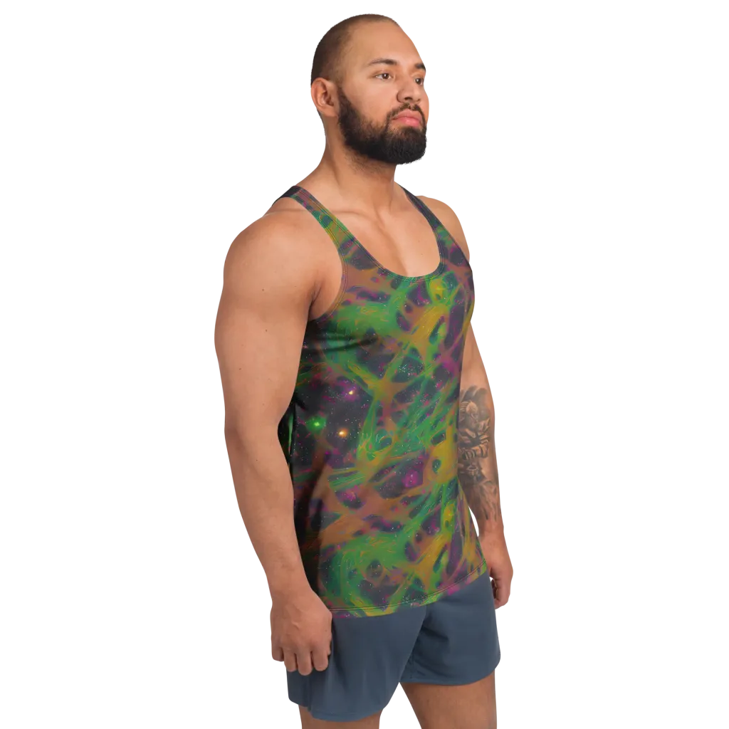 Starfall Reverie on Men's Tank Top — Right Front