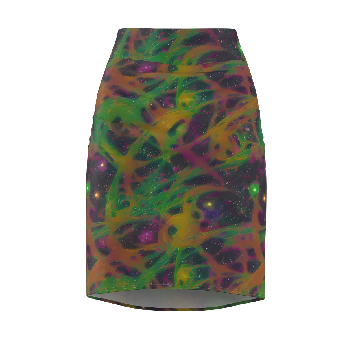 Starfall Reverie on Pencil Skirt — Front