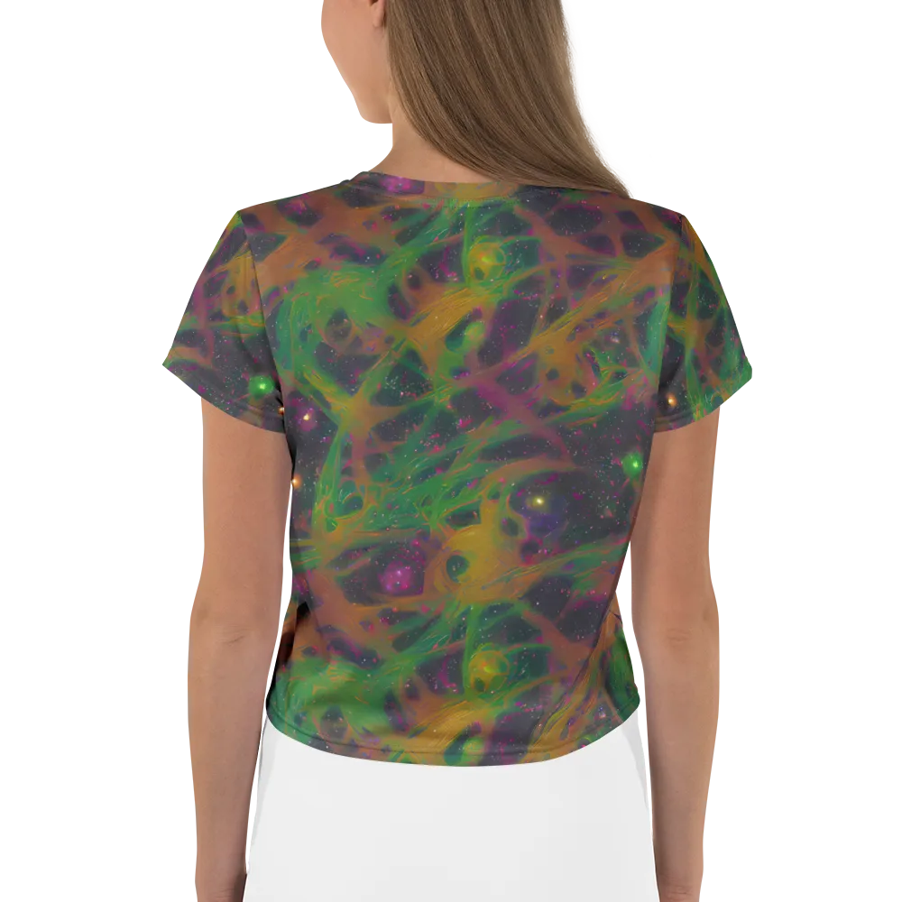 Starfall Reverie on Crop Tee — Back