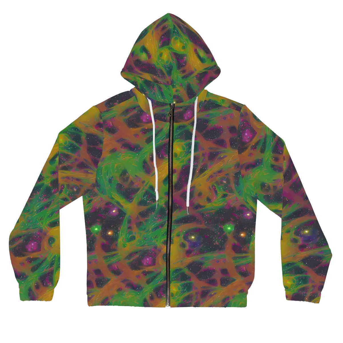 Starfall Reverie on Women's Full-Zip Hoodie — Front