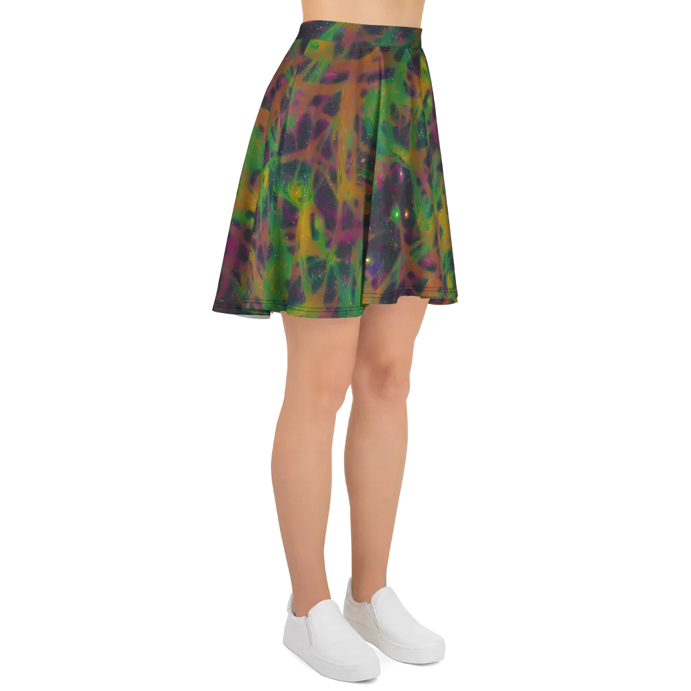 Starfall Reverie on Skater Skirt — Right