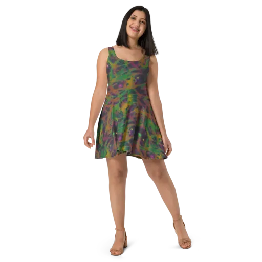 Starfall Reverie on a Skater Dress