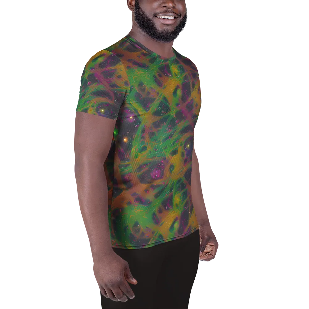 Starfall Reverie on Men's Athletic T-Shirt — Right