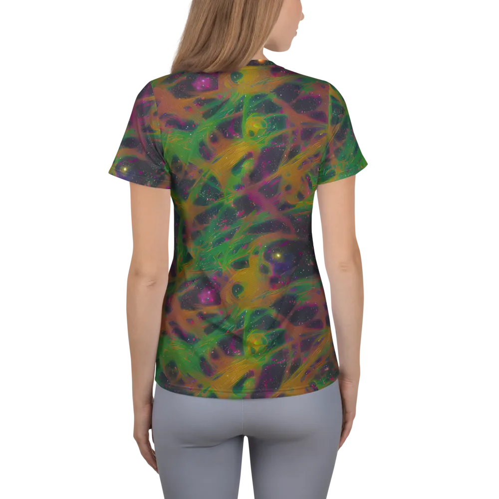 Starfall Reverie on Women's Athletic T-Shirt — Back