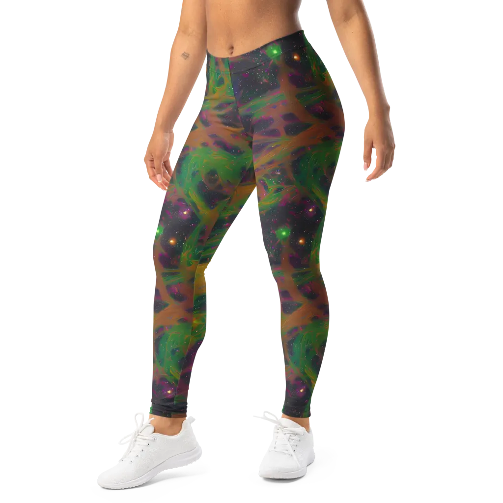 Starfall Reverie on Leggings — Left Front