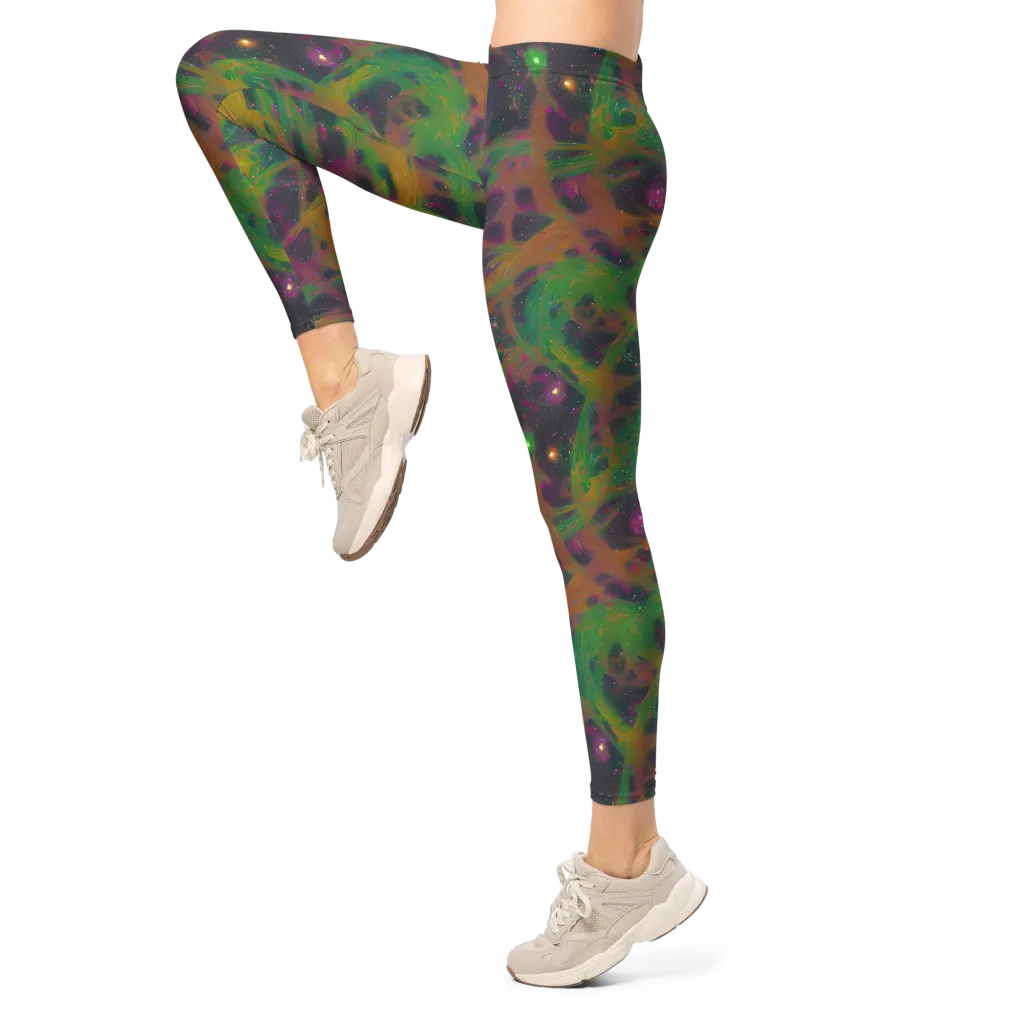 Starfall Reverie on Leggings — Left