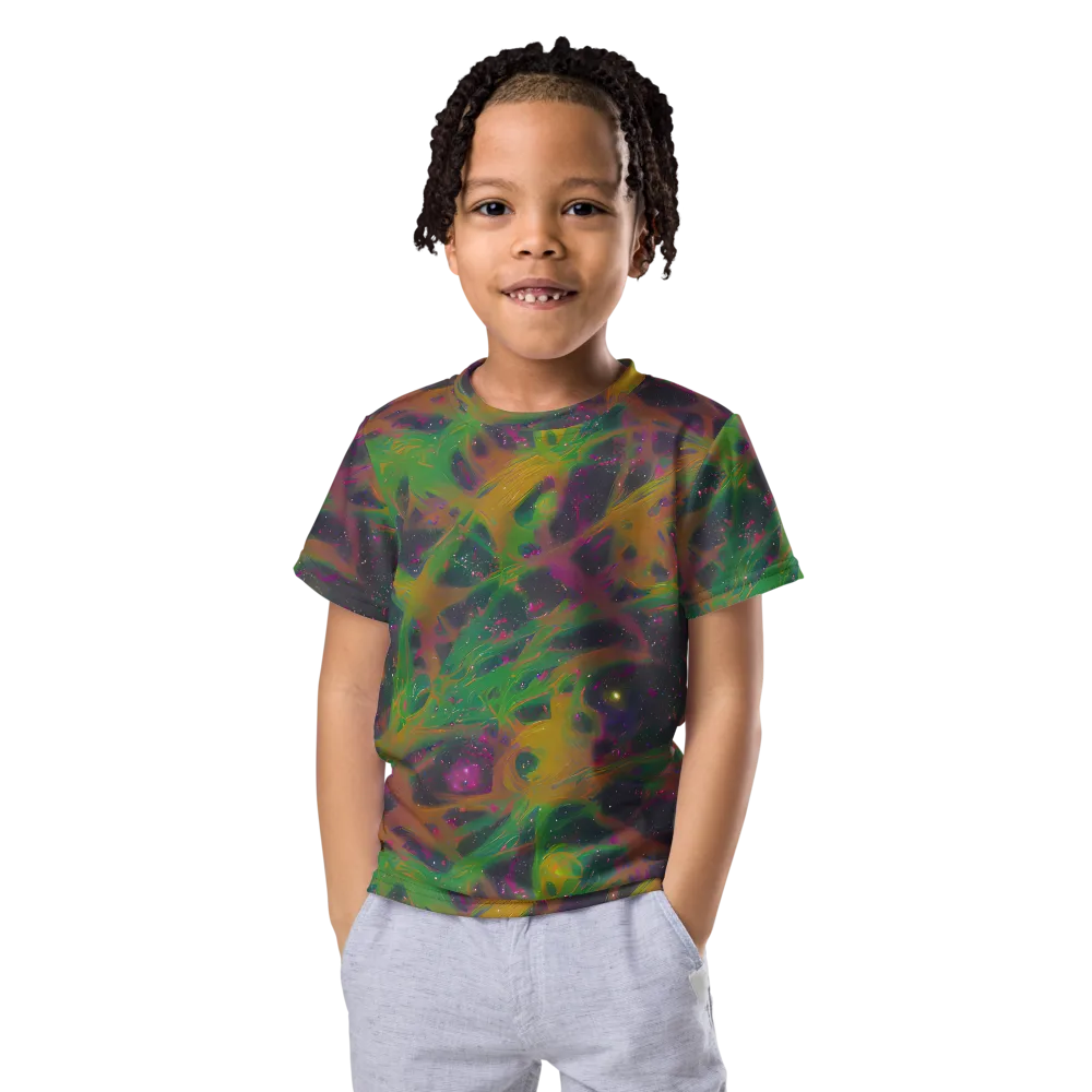 Starfall Reverie on Kids Crew Neck T-Shirt — Front