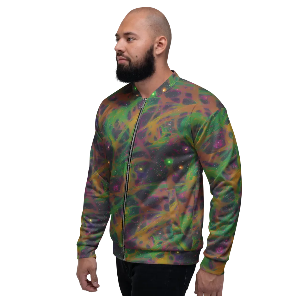 Starfall Reverie on Bomber Jacket — Left