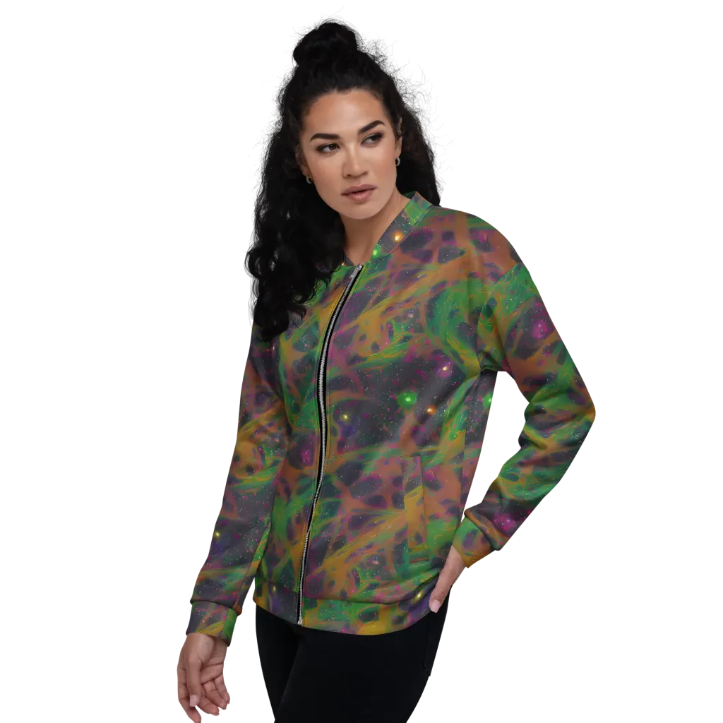 Starfall Reverie on Bomber Jacket — Left