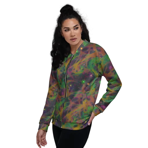 Starfall Reverie on a Bomber Jacket
