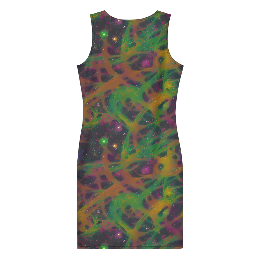 Starfall Reverie on Bodycon Dress — Back