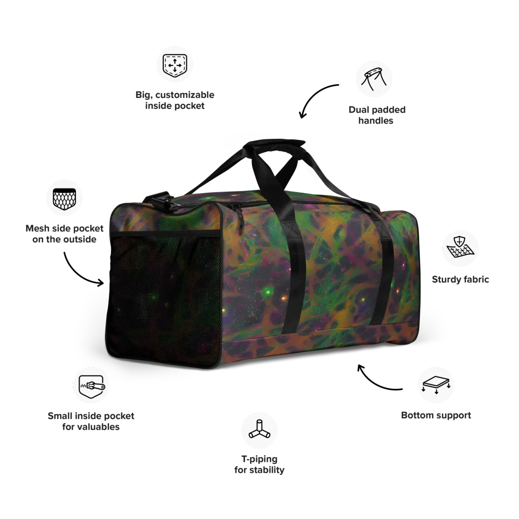 Starfall Reverie on Duffle Bag — Right Front