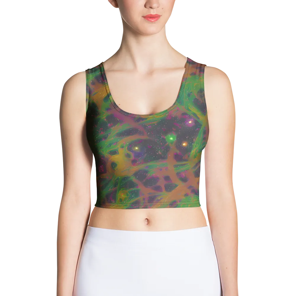 Starfall Reverie on Crop Top — Front