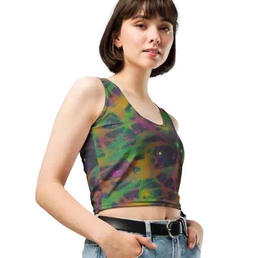 Starfall Reverie on a Crop Top