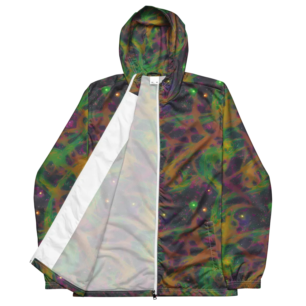 Starfall Reverie on Men's Windbreaker — Front