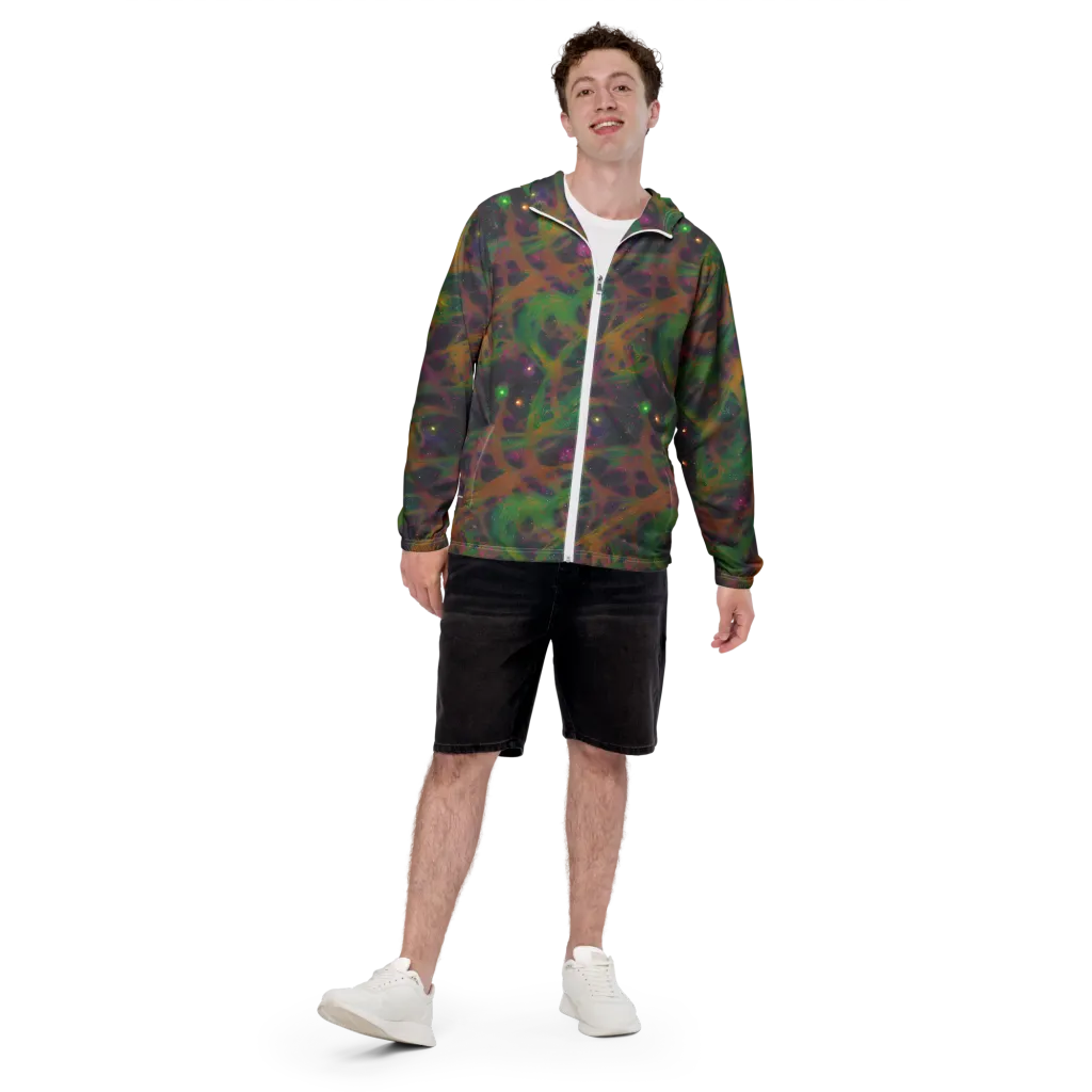Starfall Reverie on Men's Windbreaker — Front