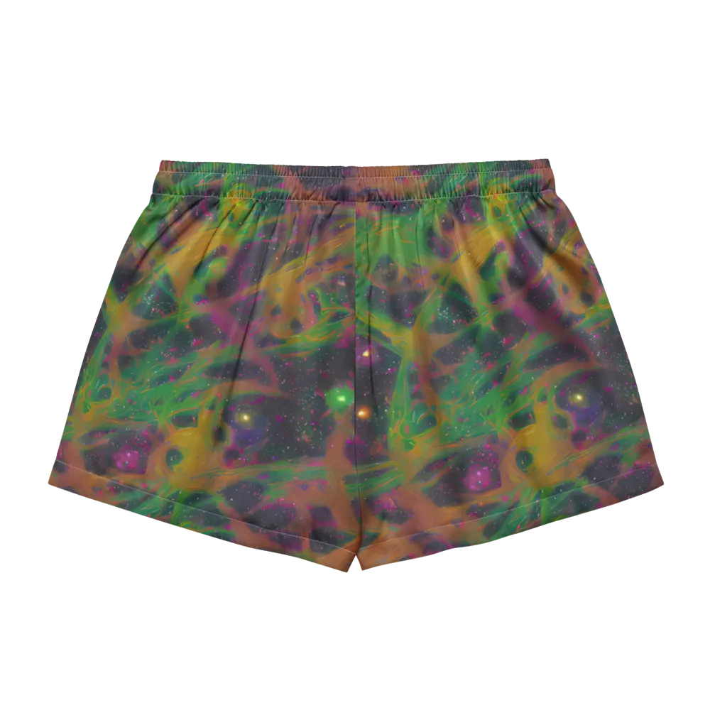 Starfall Reverie on Women's Pajama Shorts — Back