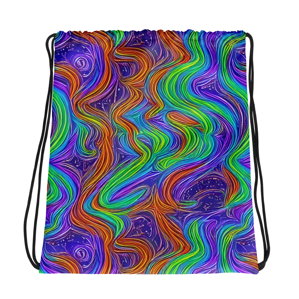 Kaleidoscope Stream on Drawstring Bag — Photo