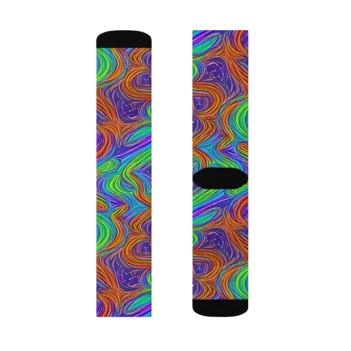 Kaleidoscope Stream on a Socks