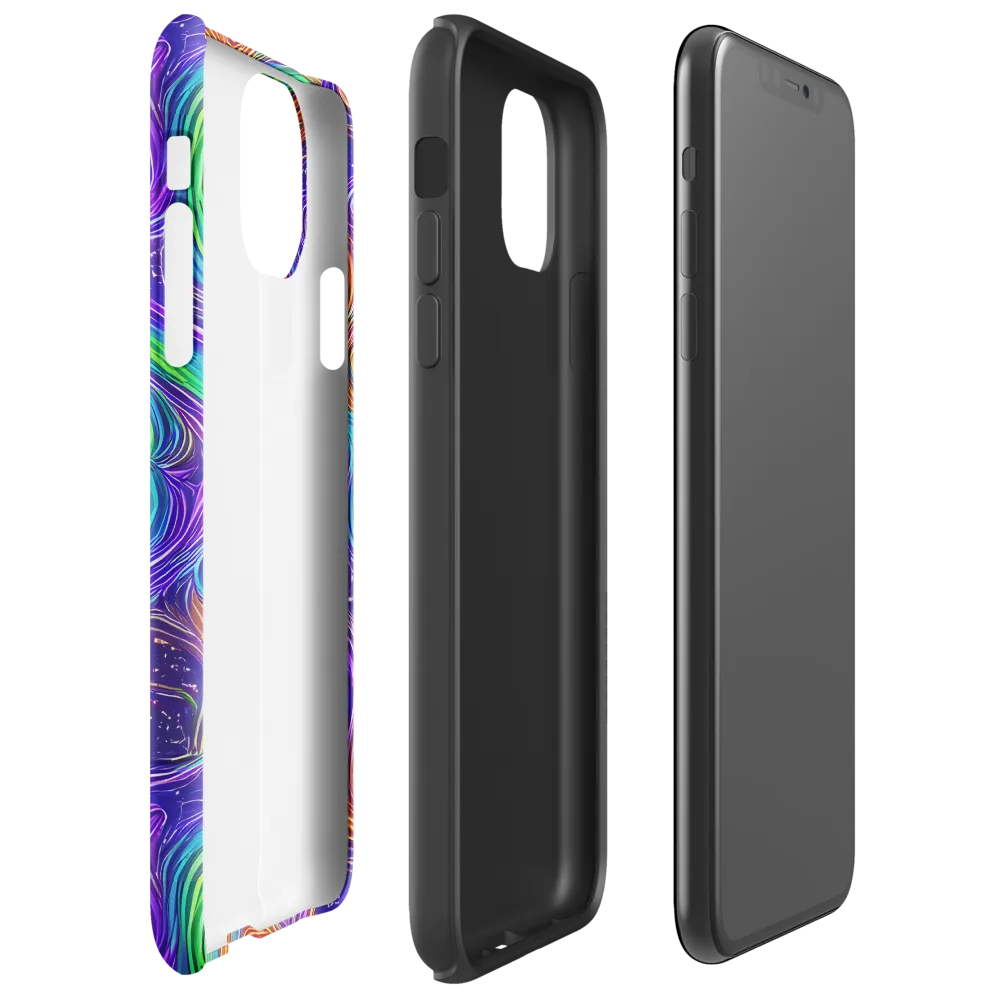 Kaleidoscope Stream on Tough Case for iPhone® — Right