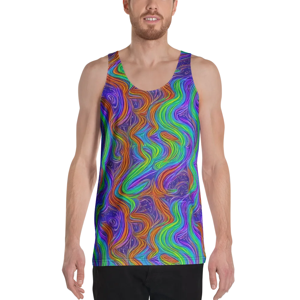 Kaleidoscope Stream on Men's Tank Top — Front