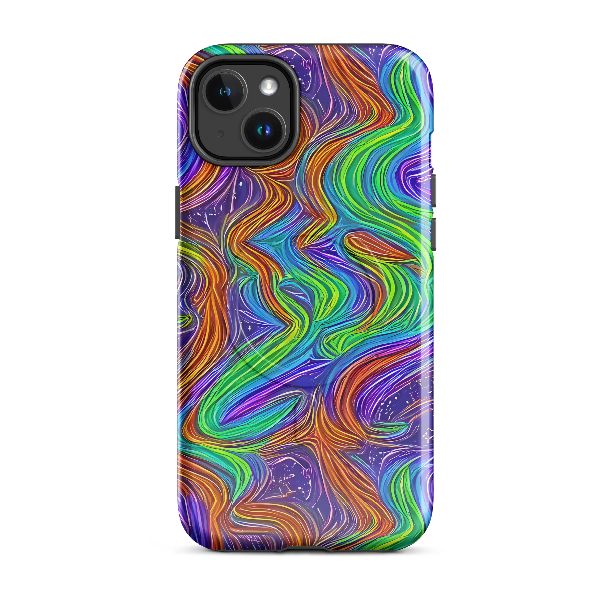 Kaleidoscope Stream on MagSafe Tough Case for iPhone® — Front