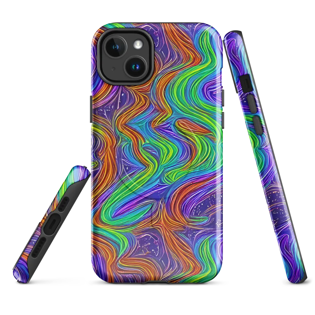 Kaleidoscope Stream on MagSafe Tough Case for iPhone® — Front
