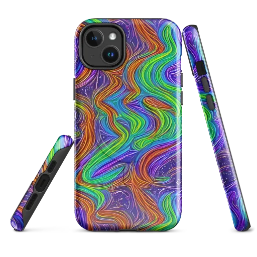 Kaleidoscope Stream on a MagSafe Tough Case for iPhone®