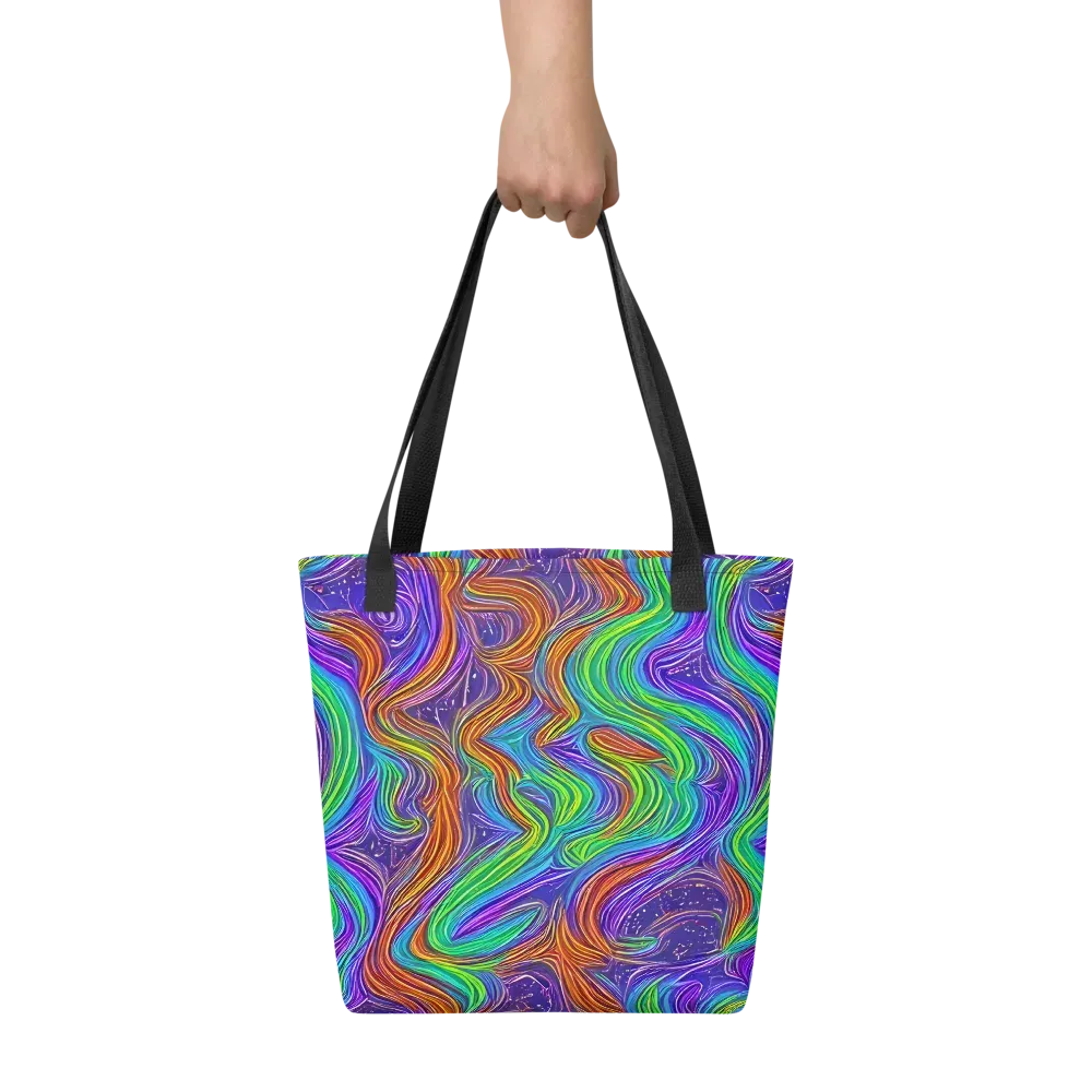 Kaleidoscope Stream on Tote Bag — Front