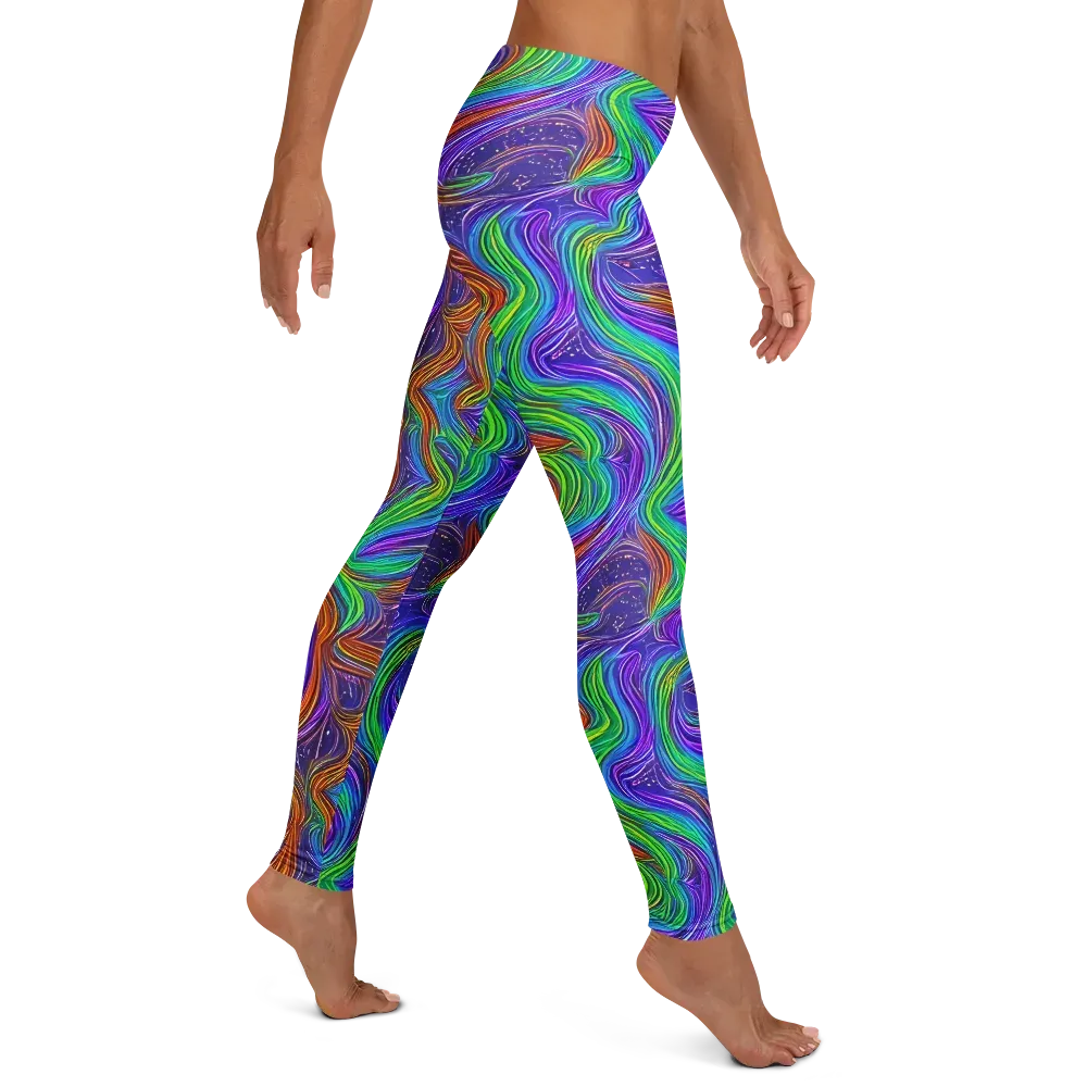 Kaleidoscope Stream on Leggings — Right
