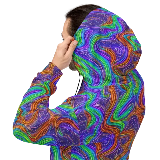 Kaleidoscope Stream on a Hoodie