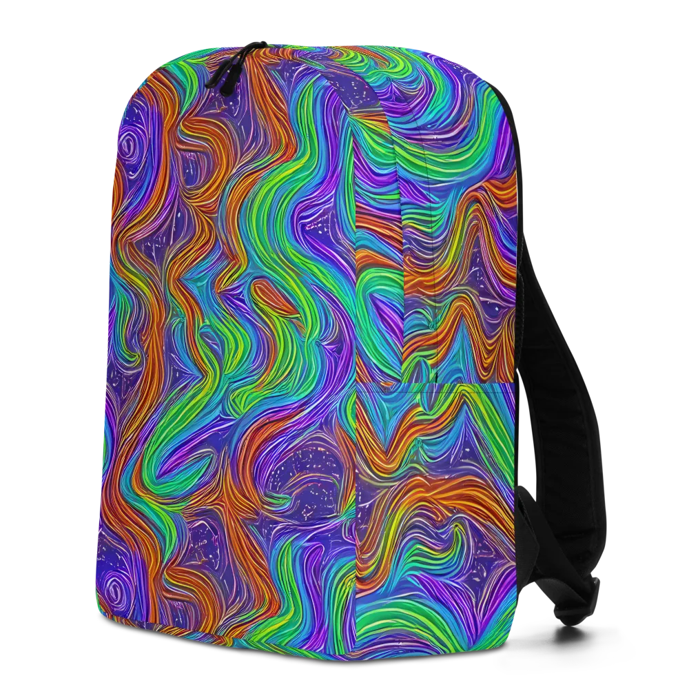 Kaleidoscope Stream on Minimalist Backpack — Left