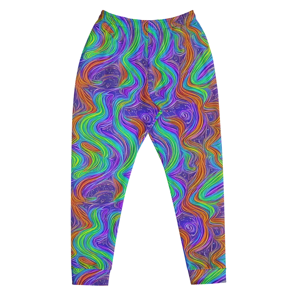 Kaleidoscope Stream on Men's Joggers — Front