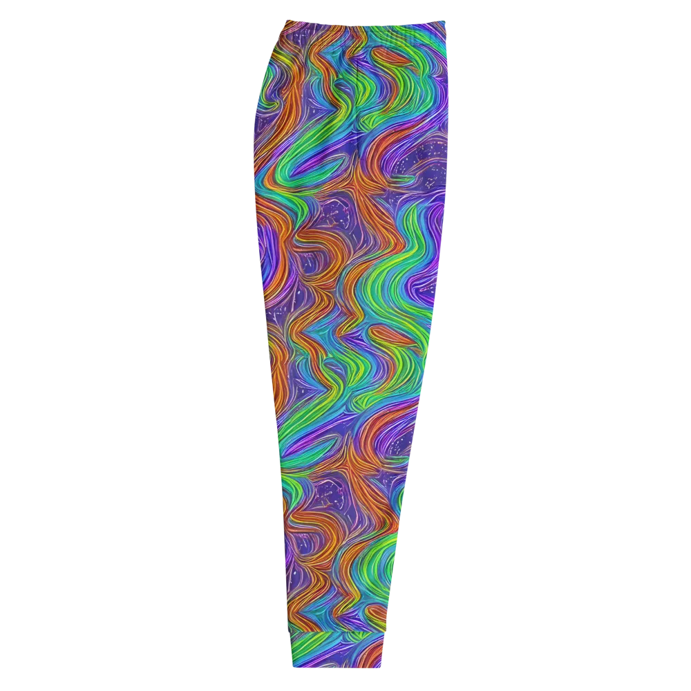 Kaleidoscope Stream on Men's Joggers — Right