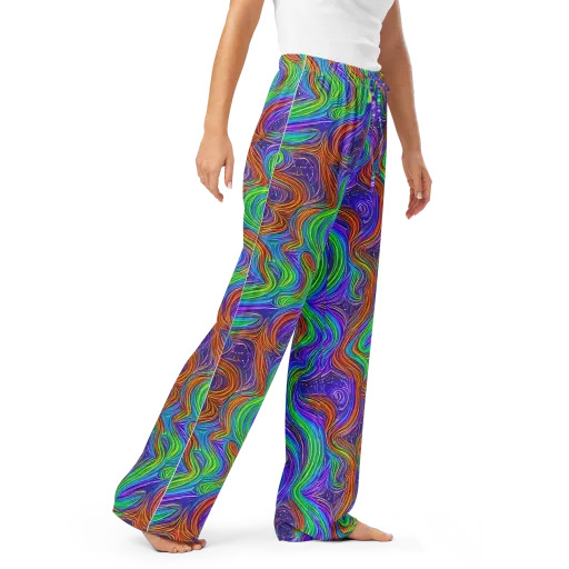 Kaleidoscope Stream on a Women's Pajama Pants