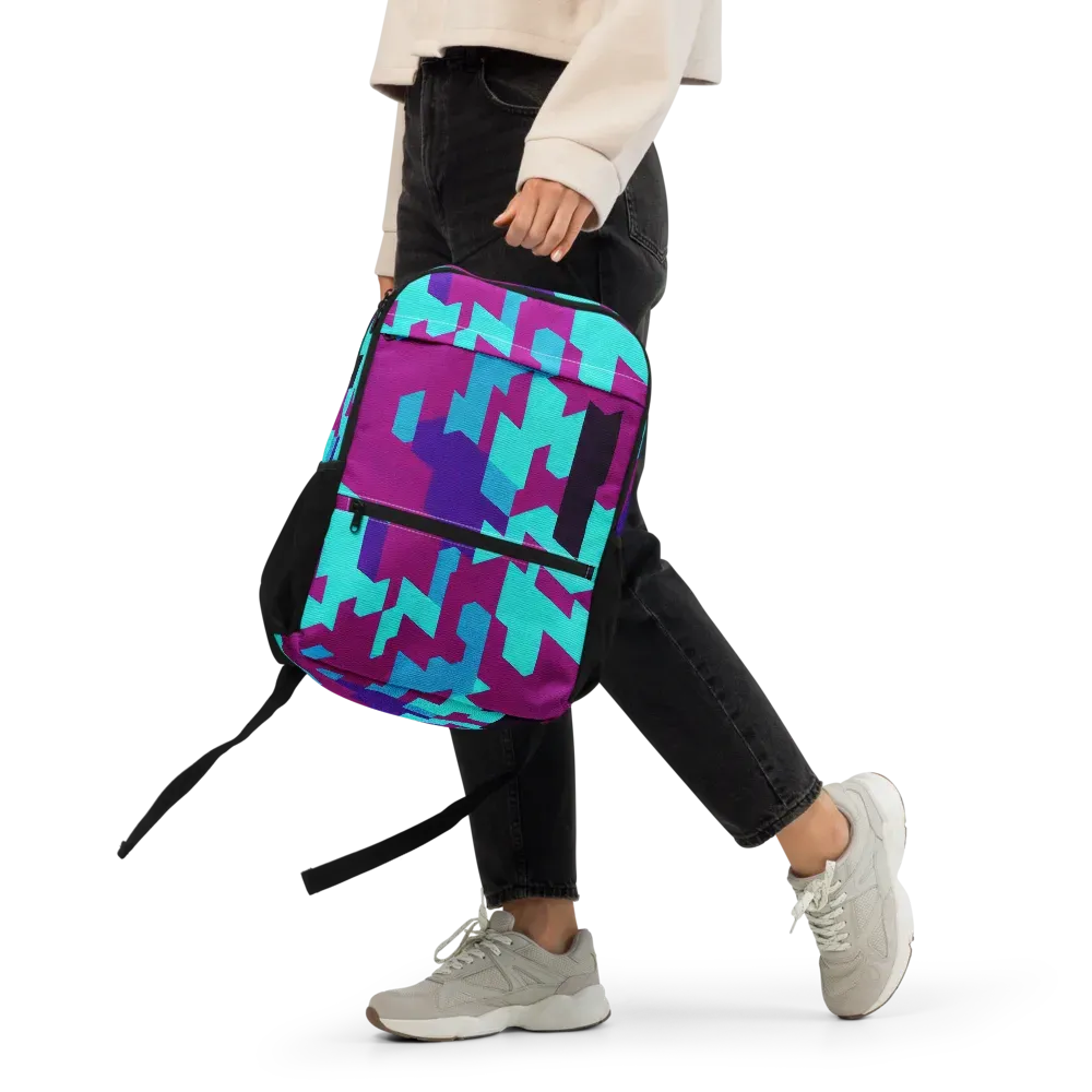 Electric Facets on Utility Backpack — Front