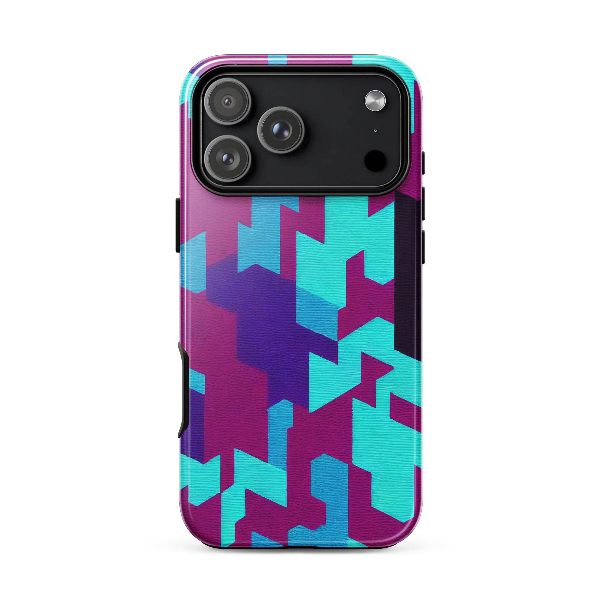 Electric Facets on Tough Case for iPhone® — Front