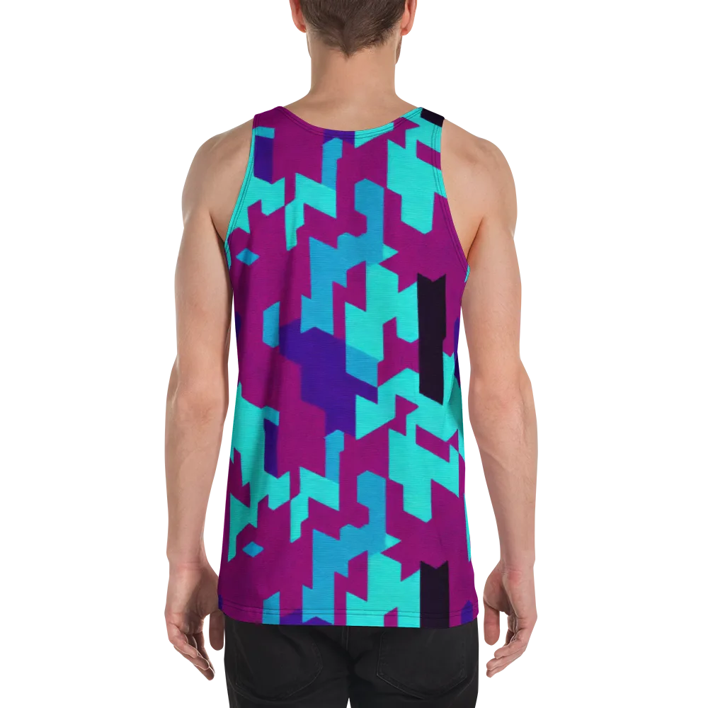 Electric Facets on Men's Tank Top — Back
