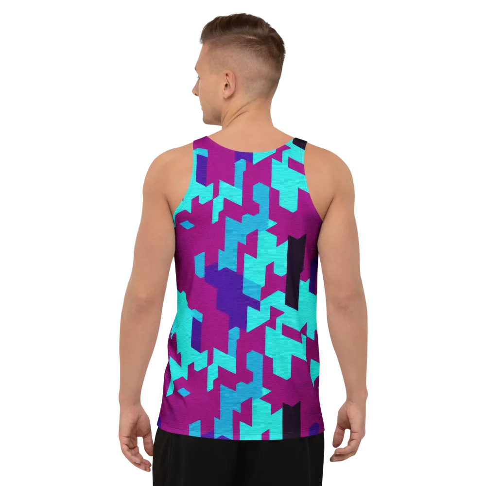 Electric Facets on Men's Tank Top — Back
