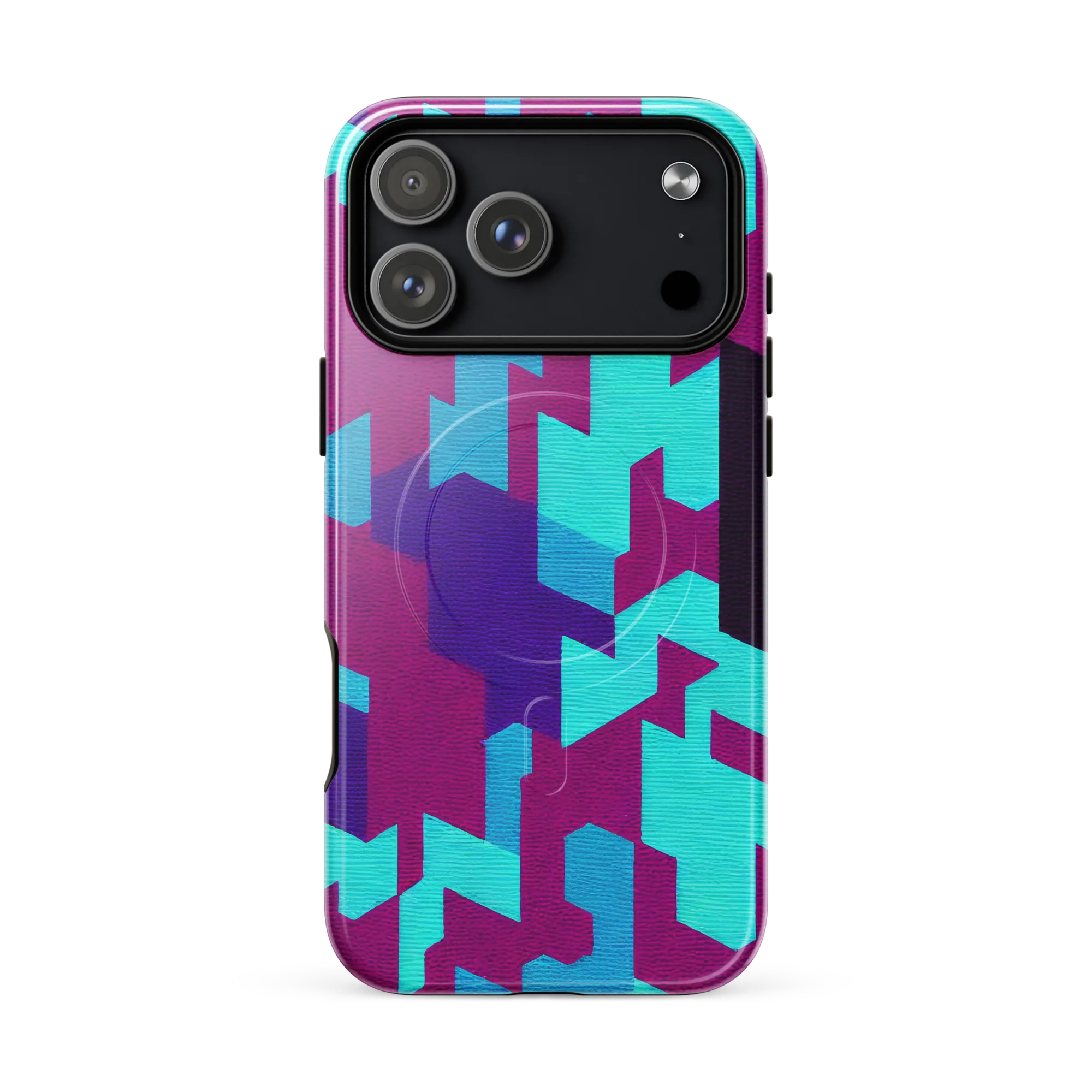 Electric Facets on MagSafe Tough Case for iPhone® — Front
