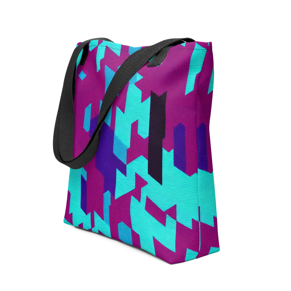 Electric Facets on Tote Bag — Front