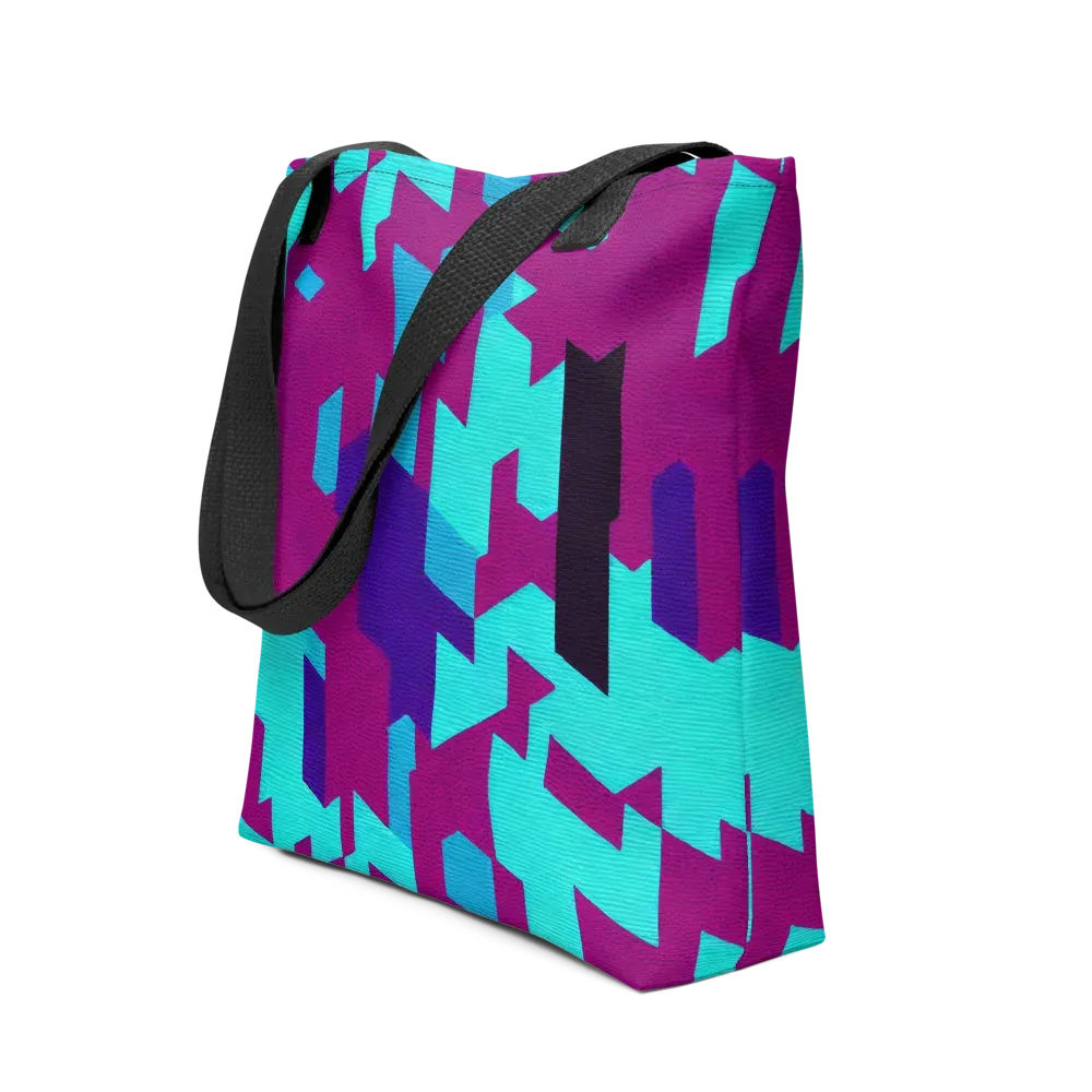 Electric Facets on Tote Bag — Front