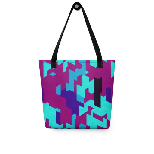 Electric Facets on a Tote Bag