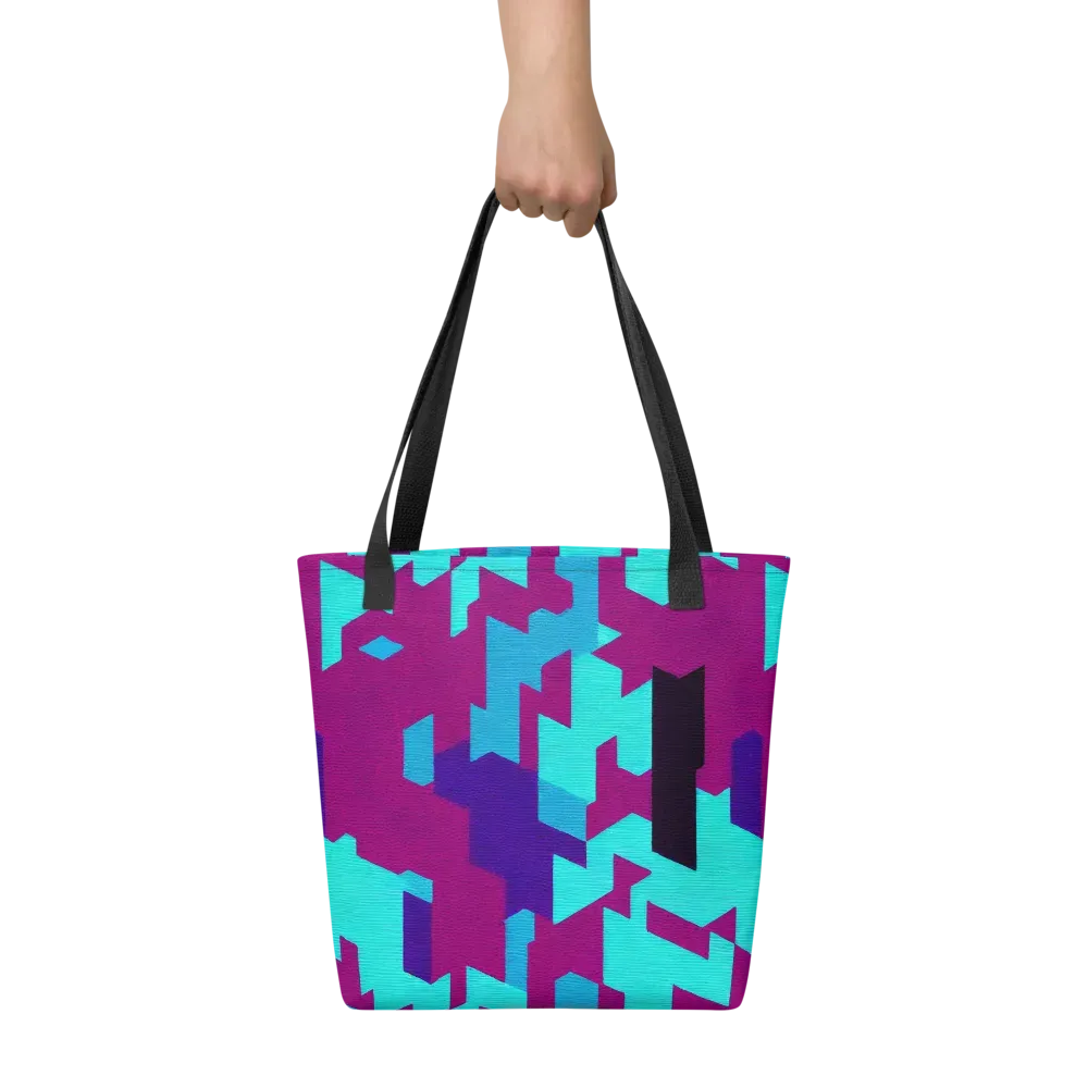 Electric Facets on Tote Bag — Front