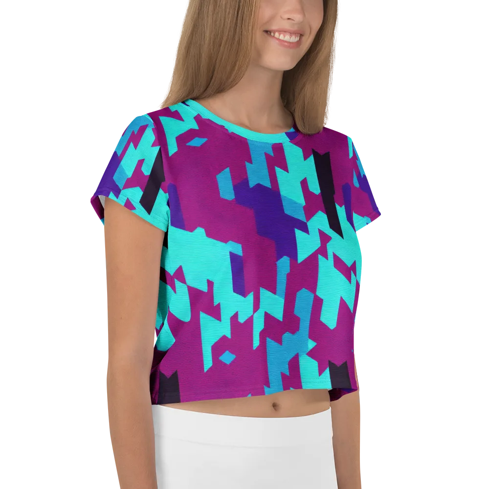 Electric Facets on Crop Tee — Right